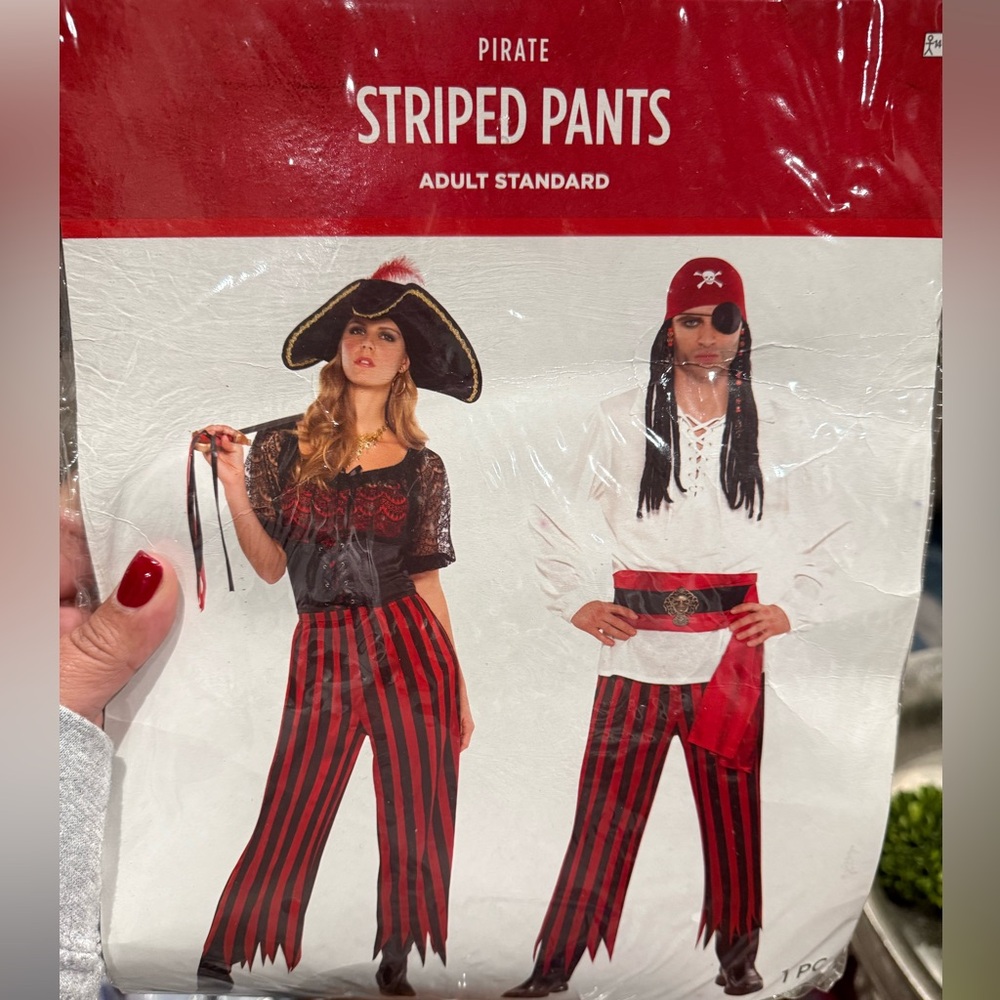 Pirate Striped Pants Adult standard 1 piece